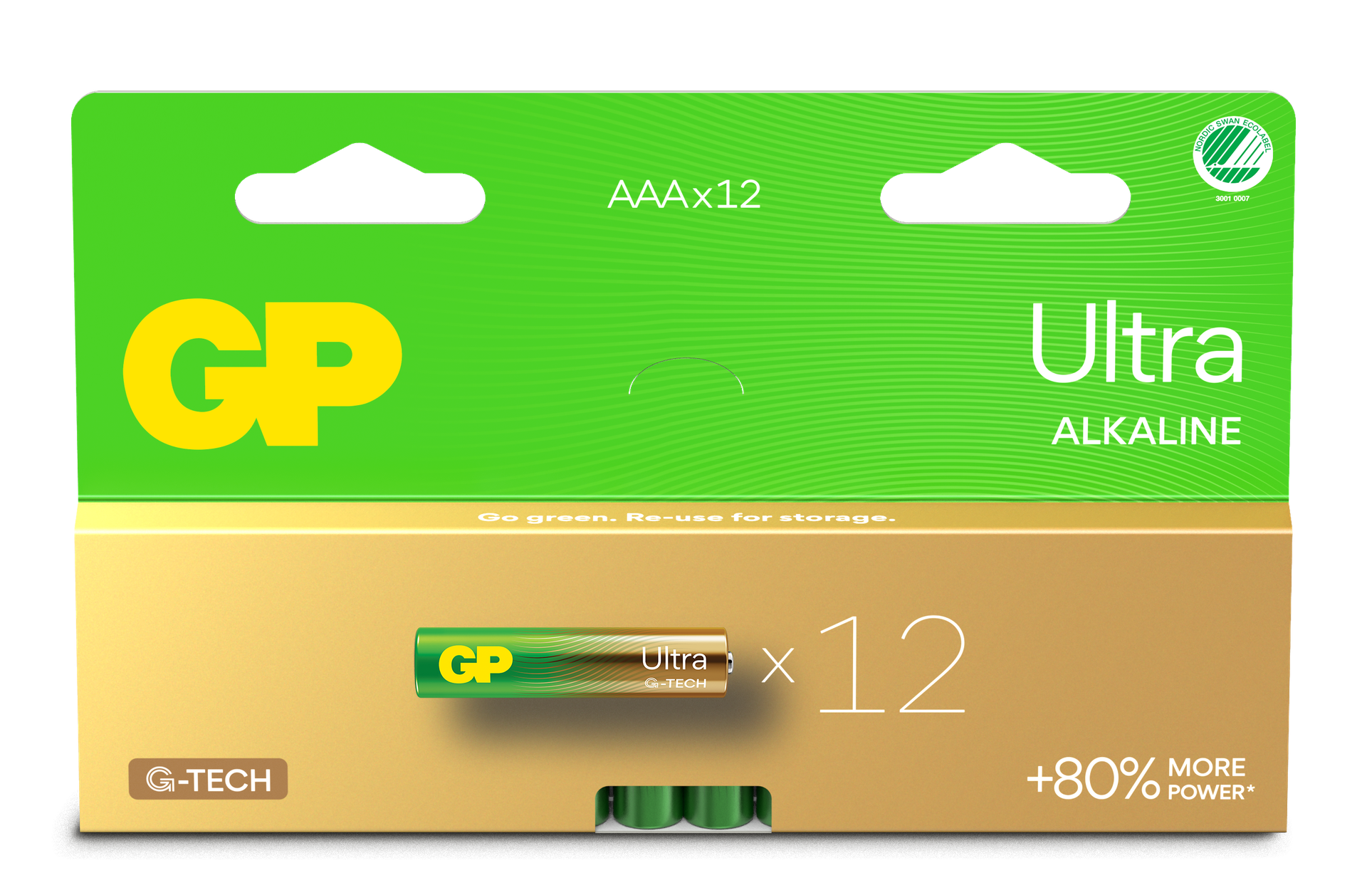 GP Ultra Alkaliparisto AAA LR03 12kpl
