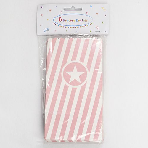 Popcorn rasia pinkki 6 kpl