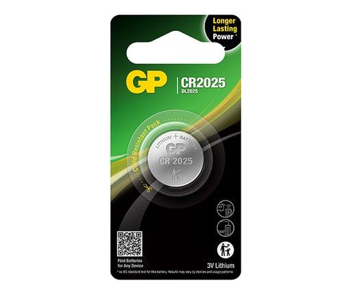 GP Lithium nappiparisto CR2025 1kpl