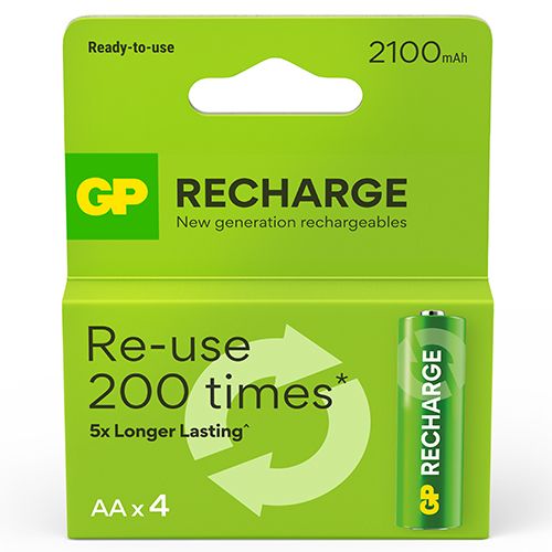 GP Recharge ladattava akku AA 2100mAh 4kpl