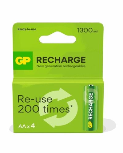 GP Recharge ladattava akku AA 1300mAh 4kpl