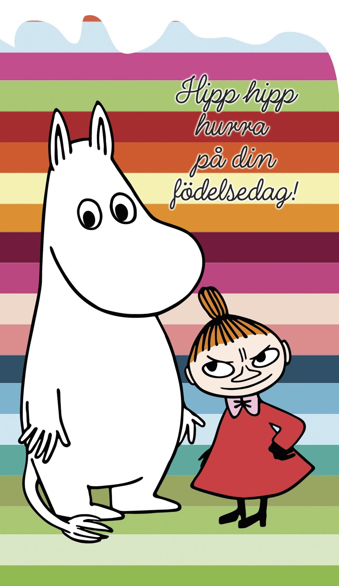 2-osainen Muumikortti ruotsinkielinen