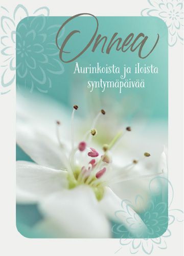 1-osainen syntymäpäiväkortti