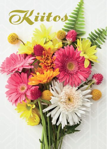 1-osainen kiitoskortti