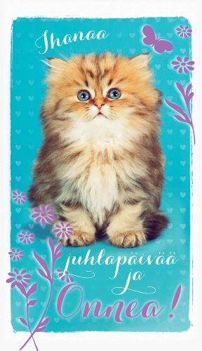 2-osainen lasten onnittelukortti