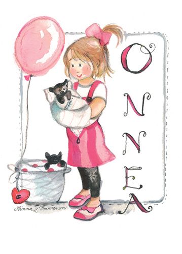Postikortti lasten onnittelu Minna Immonen