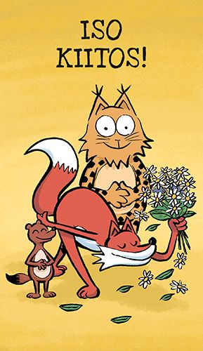 2-osainen kortti Kamala luonto