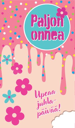 2-osainen nuorten onnittelukortti Hallmark