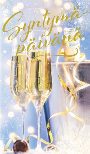 2-osainen syntymäpäiväkortti