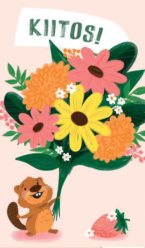 2-osainen kiitoskortti Hallmark