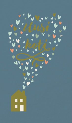 2-osainen kortti uusi koti Hallmark