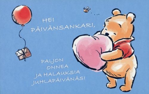 2-osainen kortti Disney