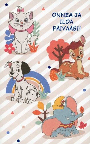 2-osainen kortti Disney