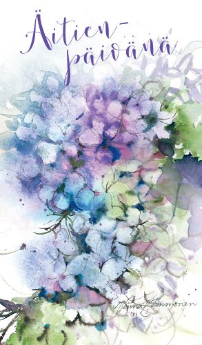 2-osainen äitienpäiväkortti Minna Immonen