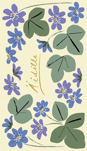 2-osainen äitienpäiväkortti Mirva Malmgren