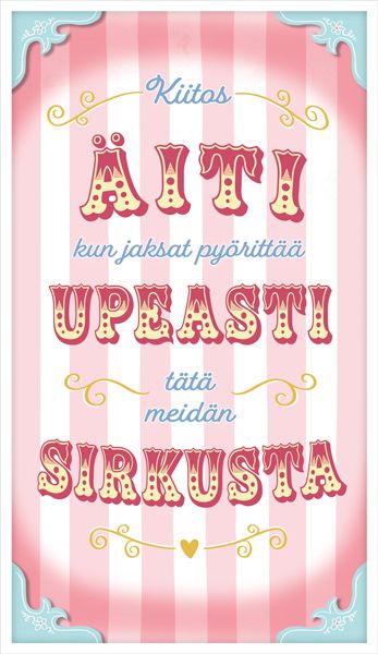 2-osainen äitienpäiväkortti Hallmark