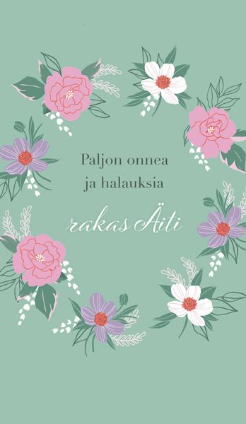 2-osainen äitienpäiväkortti Hallmark