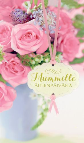 2-osainen äitienpäiväkortti Mummi Hallmark