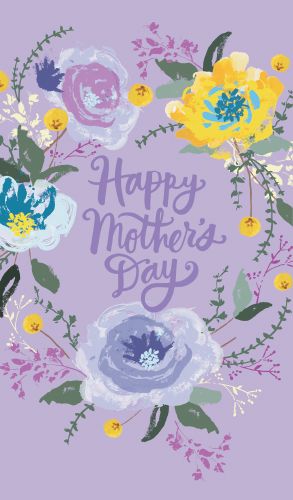 2-osainen äitienpäiväkortti englanninkielinen Hallmark