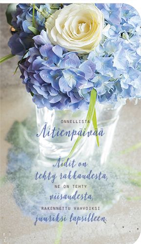 2-osainen äitienpäiväkortti Ilona Pietiläinen