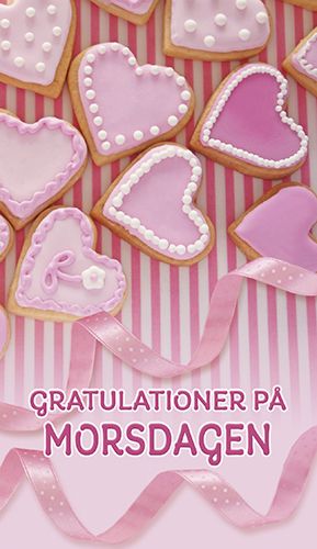 2-osainen äitienpäiväkortti ruotsinkielinen