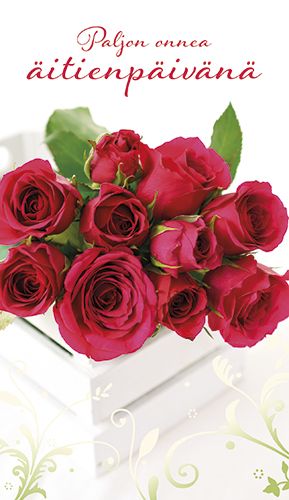 2-osainen äitienpäiväkortti