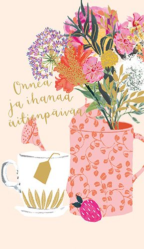 2-osainen äitienpäiväkortti