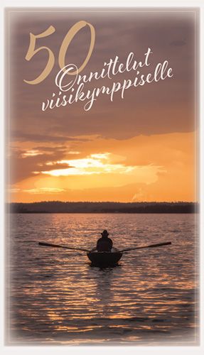 2-osainen onnittelukortti 50v Jorma Jämsén