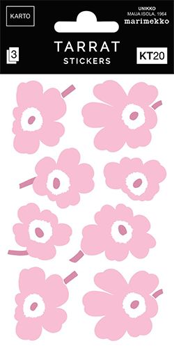 Tarra KT20 Marimekko Unikko vaaleanpunainen
