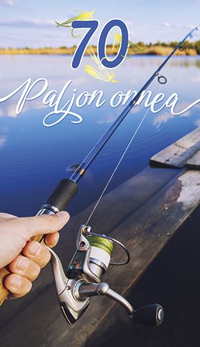 2-osainen onnittelukortti 70v