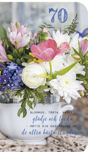 2-osainen onnittelukortti 50v ruotsinkielinen