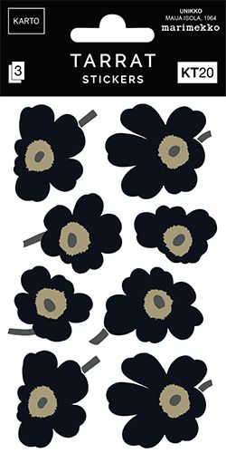 Tarra KT20 Marimekko Unikko musta