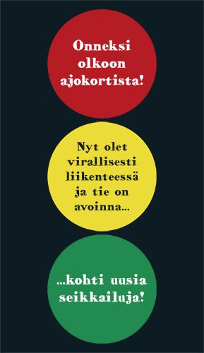 2 osainen kortti ajokortti