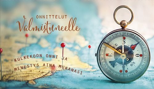 2-osainen valmistumiskortti setelitasku