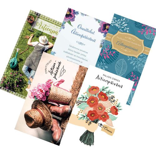 Äitienpäiväkorttilajitelma 10 kpl