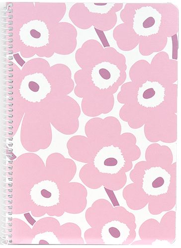 Kierrevihko A5/40L Marimekko Mini unikko vaaleanpunainen