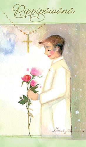 2-osainen rippikortti Minna Immonen