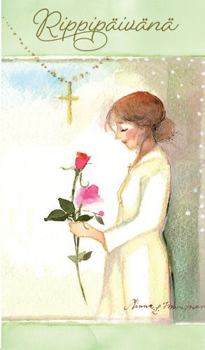 2-osainen rippikortti Minna Immonen