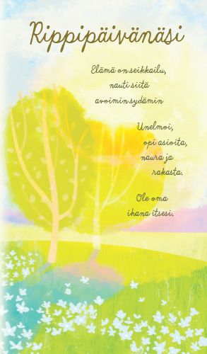 2-osainen rippikortti Hallmark