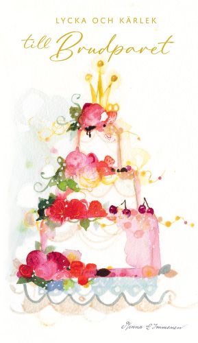 2-osainen hääkortti Minna Immonen ruotsinkielinen