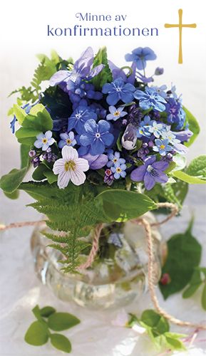 2-osainen rippikortti ruotsinkielinen