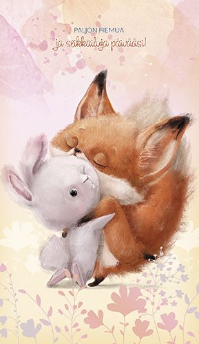 2-osainen lasten onnittelukortti