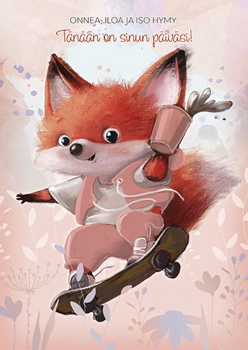 Postikortti lasten onnittelu