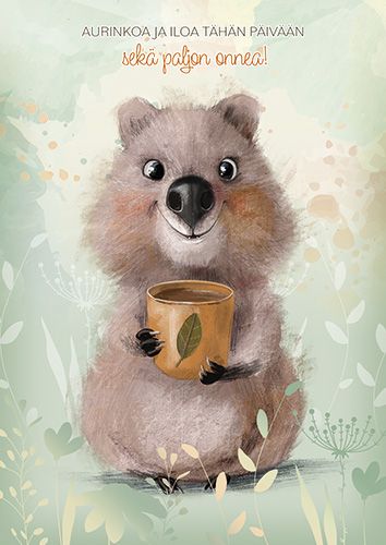 Postikortti lasten onnittelu