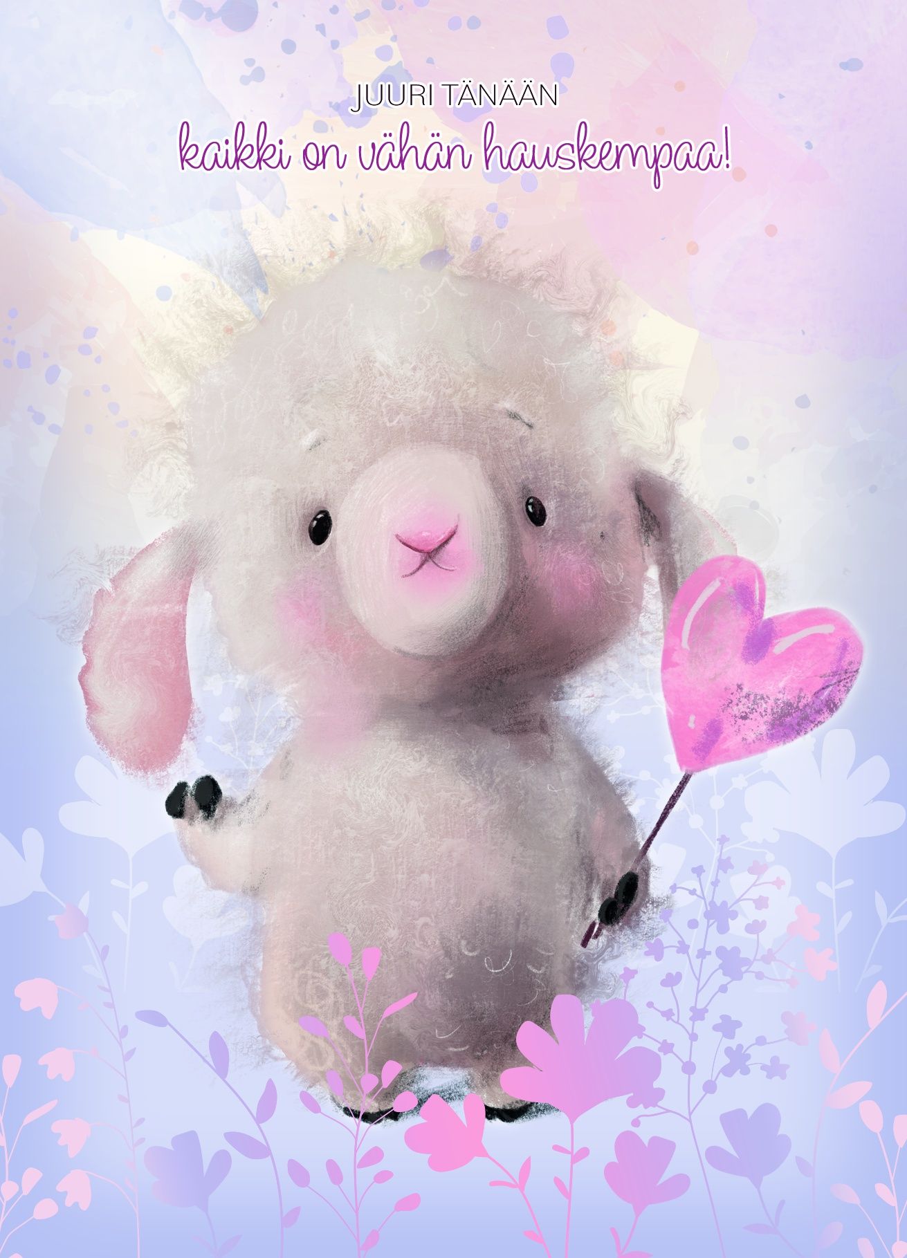 Postikortti lasten onnittelu