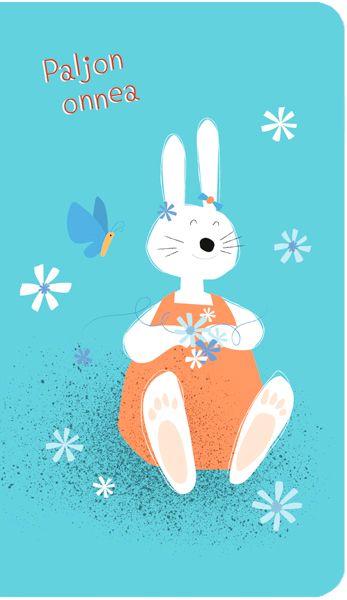 2-osainen lasten onnittelukortti Kaisa Rekinen