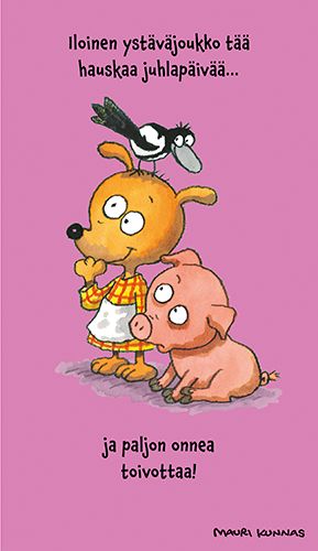 2-osainen kortti Mauri Kunnas