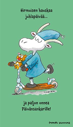 2-osainen kortti Mauri Kunnas