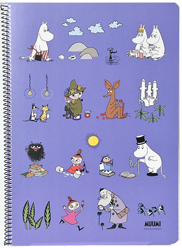 Kierrevihko A4/40L Muumi violetti