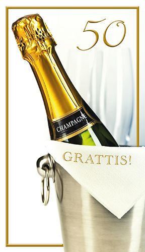 2-osainen onnittelu 50 v ruotsinkielinen